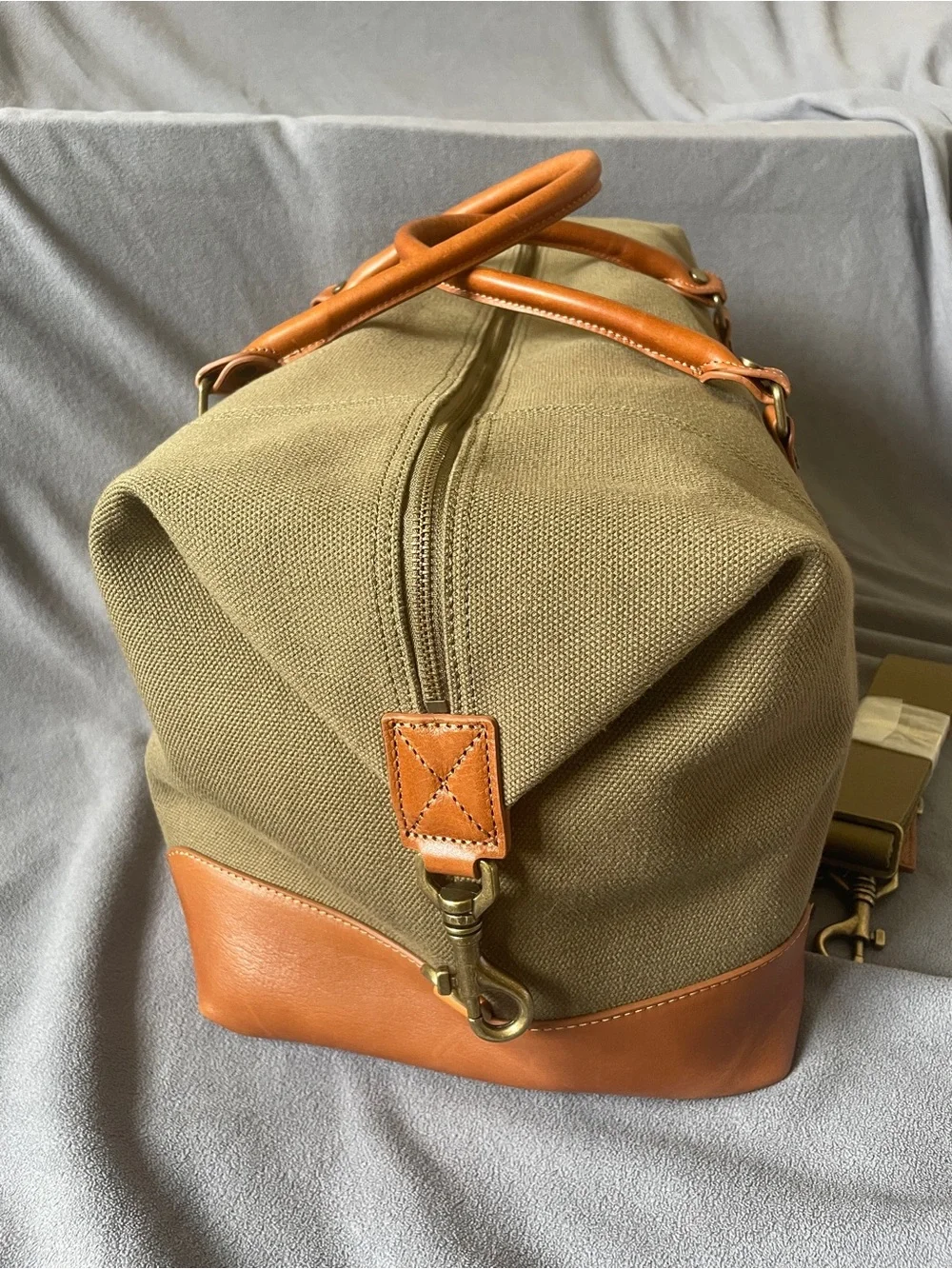 Mark & Graham Canvas and Leather Weekender Bag